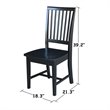 Pemberly Row Modern / Contemporary Set of Two Mission Side Chairs