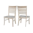 Pemberly Row Modern / Contemporary Set of Two Roma Ladderback Chairs