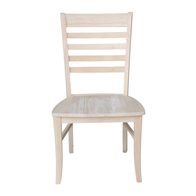 Pemberly Row Modern / Contemporary Set of Two Roma Ladderback Chairs