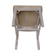Pemberly Row Set of Two Solid Wood Splatback Chairs in Washed Gray Taupe
