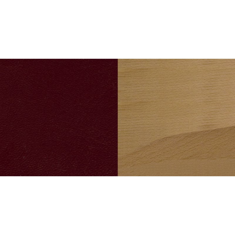 Pemberly Row Modern / Contemporary Series Dining Chair with Burgundy Seat