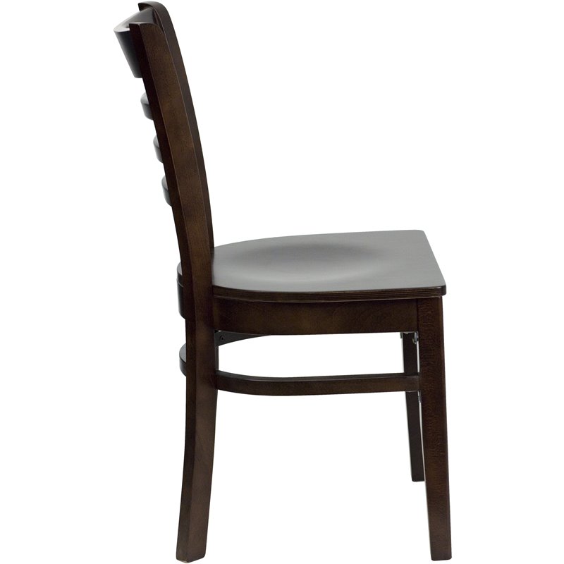 Pemberly Row Modern Series Ladder Back Restaurant Dining Chair