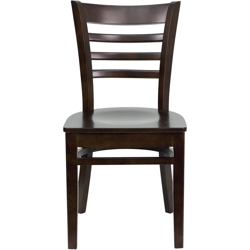Pemberly Row Modern Series Ladder Back Restaurant Dining Chair