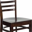 Pemberly Row Modern Series Ladder Back Restaurant Dining Chair