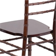 Pemberly Row Wood Chiavari Stacking Dining Side Chair in Fruitwood
