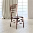 Pemberly Row Wood Chiavari Stacking Dining Side Chair in Fruitwood