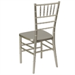 Pemberly Row Modern Premium Resin Stacking Chair in Champagne