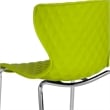 Pemberly Row Modern Plastic Dining Side Chair in Citrus Green