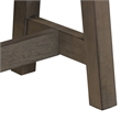 Pemberly Row Modern Lindsey Farm Light Gray Backless Bench (RTA)