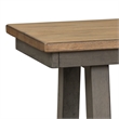 Pemberly Row Modern Lindsey Farm Light Gray Backless Bench (RTA)