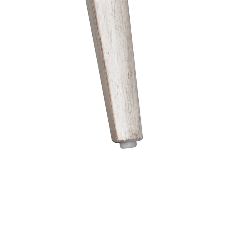 Pemberly Row Modern / Contemporary Farmhouse Reimagined White Bench (RTA)