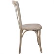 Pemberly Row Modern / Contemporary X-Back Chair In Driftwood