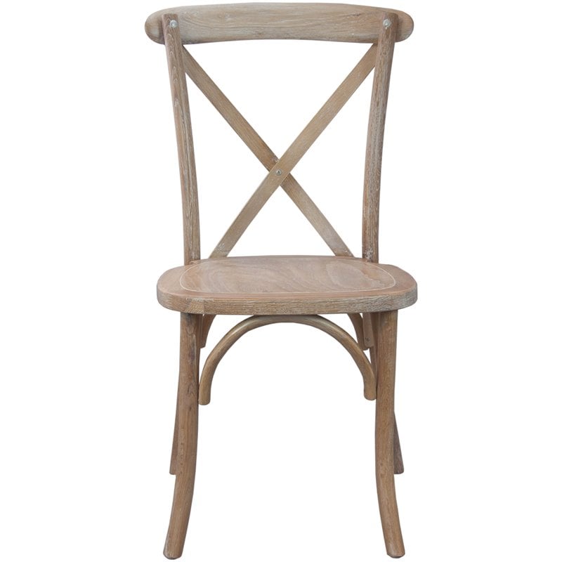 Pemberly Row Modern / Contemporary X-Back Chair In Driftwood