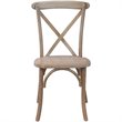 Pemberly Row Modern / Contemporary X-Back Chair In Driftwood