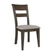 Pemberly Row Double Bridge Dark Brown Splat Back Side Chair (RTA)-Set of 2