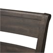 Pemberly Row Double Bridge Dark Brown Splat Back Side Chair (RTA)-Set of 2