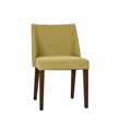 Pemberly Row Space Savers Medium Brown Nido Chair - Green (RTA)-Set of 2