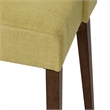Pemberly Row Space Savers Medium Brown Nido Chair - Green (RTA)-Set of 2