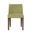 Pemberly Row Space Savers Medium Brown Nido Chair - Green (RTA)-Set of 2