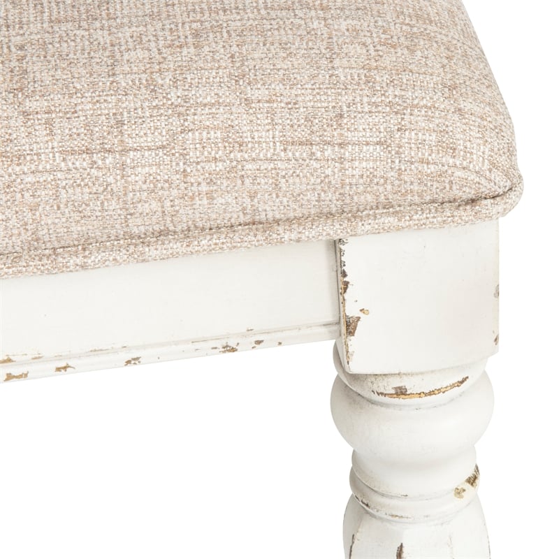 Pemberly Row Manor White Splat Back Uph Side Chair (RTA)-Set of 2