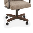 Pemberly Row Swivel Dining Chair in Walnut and Texture Bronze (Set of 2)
