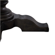 Pemberly Row Modern Americana Farmhouse Opt Pedestal Table - Black