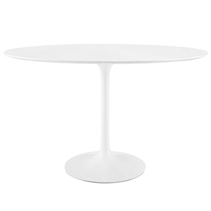 Pemberly Row Modern / Contemporary 48&quot Oval Dining Table in White