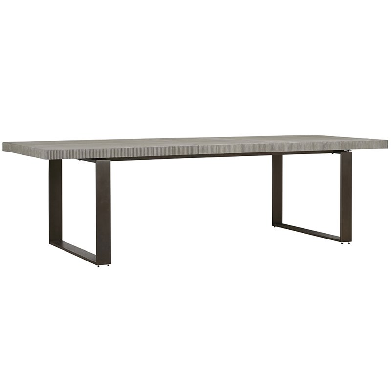 Pemberly Row Modern Robards Butterfly Leaf Dining Table in Flint