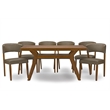 Pemberly Row Modern Faux Leather Dining Side Chair (Set of 2)