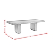 Pemberly Row Modern Rectangular Standard Height Dining Table