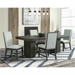 Pemberly Row Modern / Contemporary Standard Height Side Chair Set in Gray