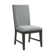 Pemberly Row Modern / Contemporary Standard Height Side Chair Set in Gray