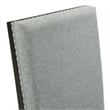 Pemberly Row Modern / Contemporary Standard Height Side Chair Set in Gray