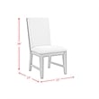 Pemberly Row Modern / Contemporary Standard Height Side Chair Set in Gray