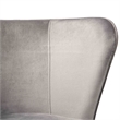 Pemberly Row Grey and Rose Gold Finished Dining Chair (Set of 2)