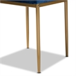 Pemberly Row Blue and Gold Finished Metal Dining Chair (Set of 4)