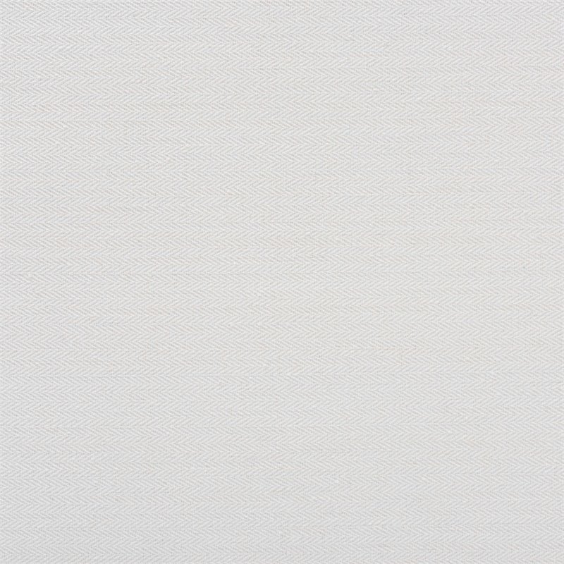 Pemberly Row White Fabric Upholstered and Brown Rattan Dining Chair