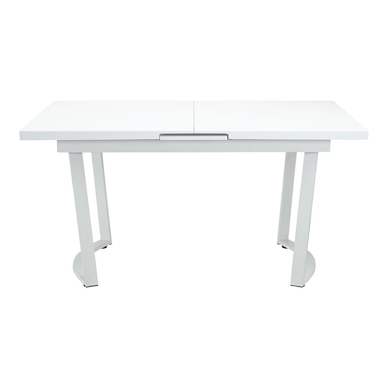 Pemberly Row Modern / Contemporary Dining Table in High Gloss White