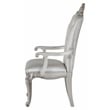 Pemberly Row Upholstered Tufted Arm Chair in Cream and Antique White Set of 2