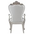 Pemberly Row Upholstered Tufted Arm Chair in Cream and Antique White Set of 2