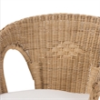 Pemberly Row Modern Bohemian Natural Brown Antique Rattan Dining Chair