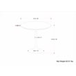 Pemberly Row 36 inch x 36 inch Round Contemporary Dining Table in White