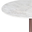 Pemberly Row 36 inch x 36 inch Round Contemporary Dining Table in White