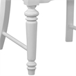 Pemberly Row Eggshell White Wood Coastal Style Dining Chair - Set of 2