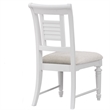 Pemberly Row Eggshell White Wood Coastal Style Dining Chair - Set of 2