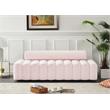 Pemberly Row Modern / Contemporary Upholstered Pink Velvet Sofa