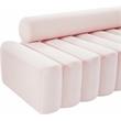 Pemberly Row Modern / Contemporary Upholstered Pink Velvet Sofa