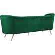 Pemberly Row Modern / Contemporary Upholstered Green Velvet Sofa