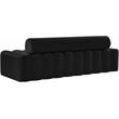 Pemberly Row Modern / Contemporary Upholstered Black Velvet Sofa