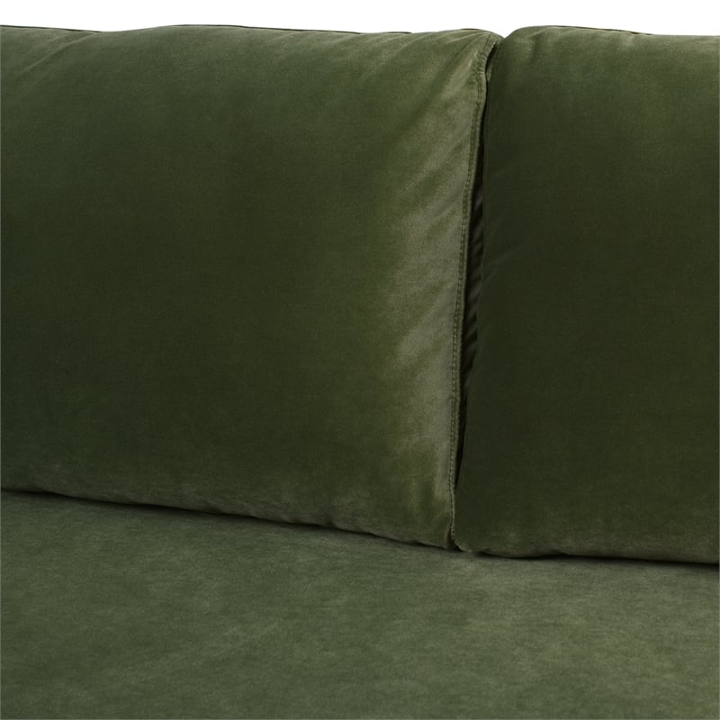 Pemberly Row Modern / Contemporary Lawson Sofa Olive Green Finish